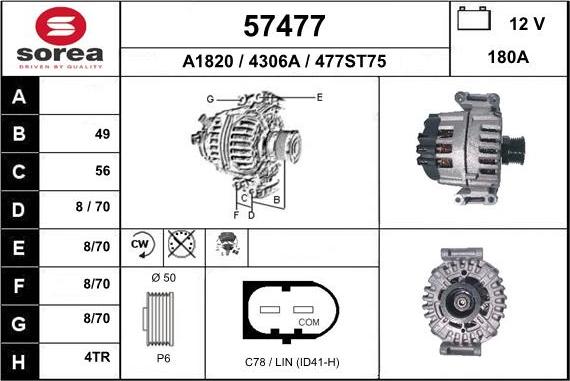 EAI 57477 - Alternator www.molydon.hr