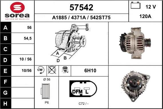 EAI 57542 - Alternator www.molydon.hr