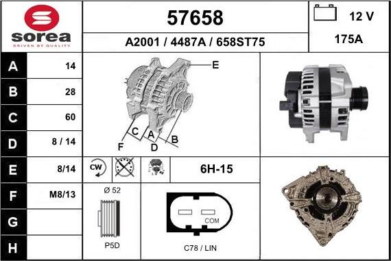 EAI 57658 - Alternator www.molydon.hr