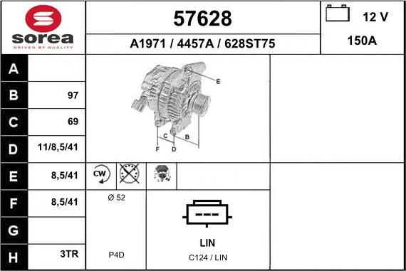 EAI 57628 - Alternator www.molydon.hr