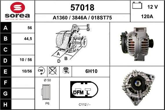 EAI 57018 - Alternator www.molydon.hr