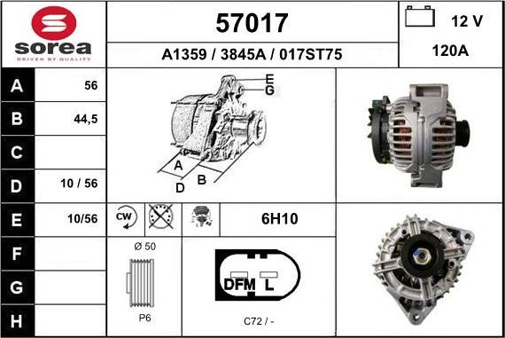 EAI 57017 - Alternator www.molydon.hr