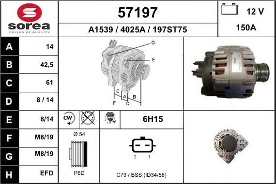 EAI 57197 - Alternator www.molydon.hr