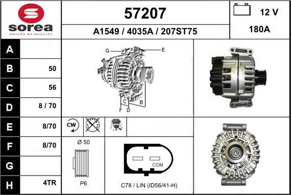 EAI 57207 - Alternator www.molydon.hr