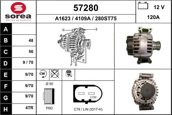 EAI 57280 - Alternator www.molydon.hr