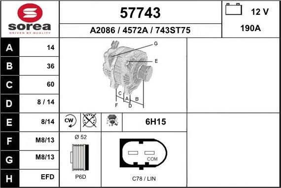 EAI 57743 - Alternator www.molydon.hr