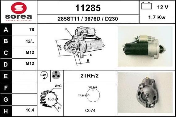 EAI 11285 - Starter www.molydon.hr
