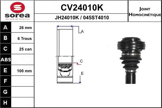 EAI CV24010K - Kardan, Pogonska osovina www.molydon.hr