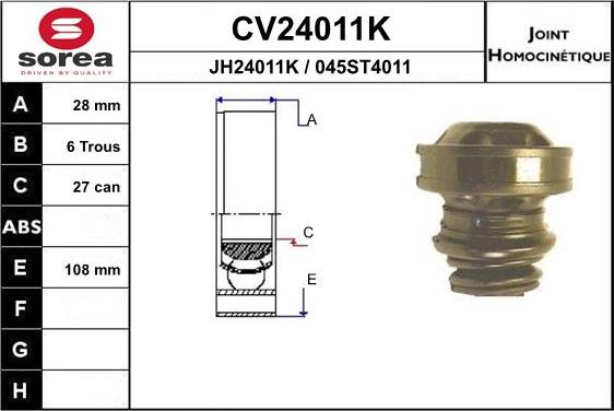 EAI CV24011K - Kardan, Pogonska osovina www.molydon.hr