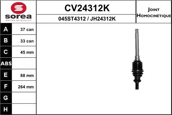 EAI CV24312K - Kardan, Pogonska osovina www.molydon.hr
