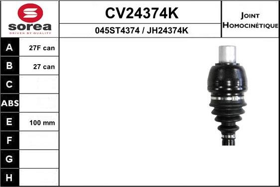 EAI CV24374K - Kardan, Pogonska osovina www.molydon.hr