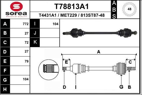 EAI T78813A1 - Pogonska osovina www.molydon.hr