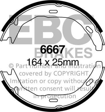 EBC Brakes 6667 - Komplet kočnica, bubanj kočnice www.molydon.hr