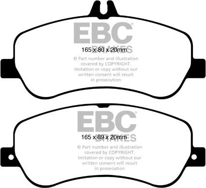 EBC Brakes DP42011R - Komplet Pločica, disk-kočnica www.molydon.hr