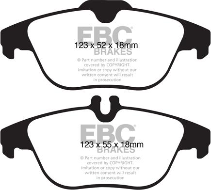 EBC Brakes DP1990 - Komplet Pločica, disk-kočnica www.molydon.hr