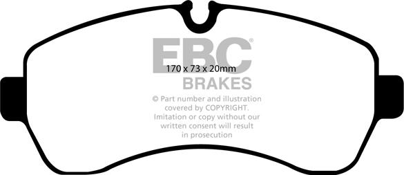 EBC Brakes DP1928 - Komplet Pločica, disk-kočnica www.molydon.hr