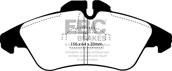 EBC Brakes DP1071/2 - Komplet Pločica, disk-kočnica www.molydon.hr