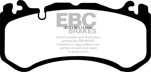 EBC Brakes DP81939RP1 - Komplet Pločica za kocnicu velike snage www.molydon.hr