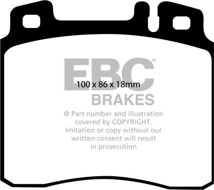 EBC Brakes DP3963C - Komplet Pločica, disk-kočnica www.molydon.hr