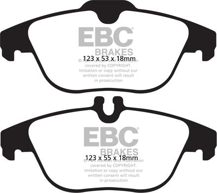 EBC Brakes DP22012 - Komplet Pločica, disk-kočnica www.molydon.hr