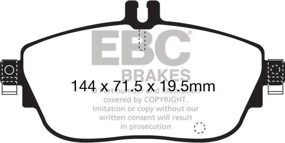 EBC Brakes DP22165 - Komplet Pločica, disk-kočnica www.molydon.hr