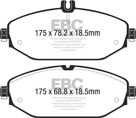 EBC Brakes DP22214 - Komplet Pločica, disk-kočnica www.molydon.hr