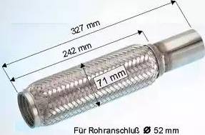 Eberspächer 04.001.79 - Savitljiva metalna Cijev, Ispušni sistem www.molydon.hr