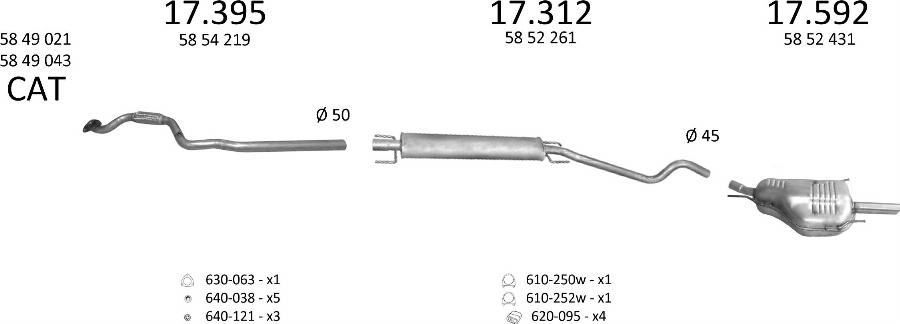 Edex 13.97 - Srednji Ispušni lonac www.molydon.hr