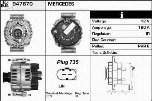 EDR 947670 - Alternator www.molydon.hr