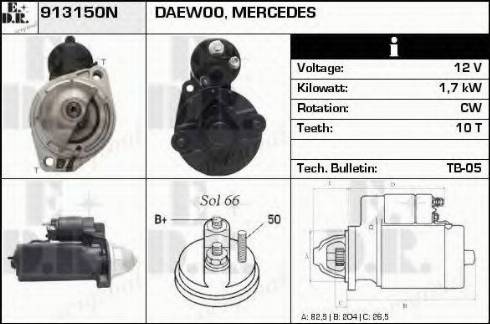 EDR 913150N - Starter www.molydon.hr