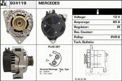 EDR 934119 - Alternator www.molydon.hr