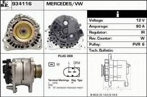 EDR 934116 - Alternator www.molydon.hr