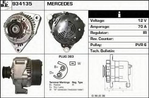 EDR 934135 - Alternator www.molydon.hr