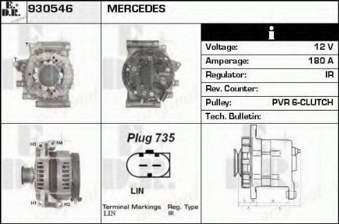 EDR 930546 - Alternator www.molydon.hr