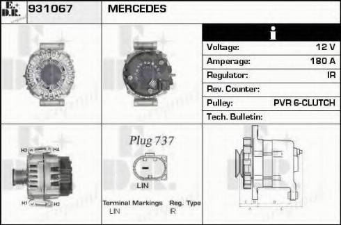 EDR 931067 - Alternator www.molydon.hr