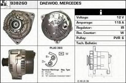 EDR 938260 - Alternator www.molydon.hr