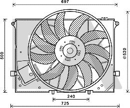 EACLIMA 33V50018 - Ventilator, hladjenje motora www.molydon.hr