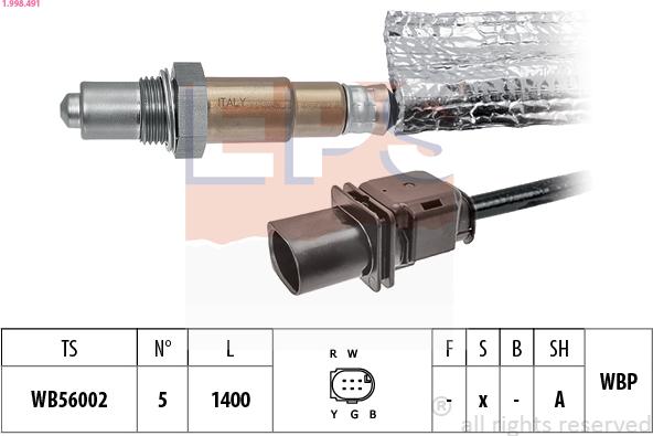 EPS 1.998.491 - Lambda-sonda www.molydon.hr