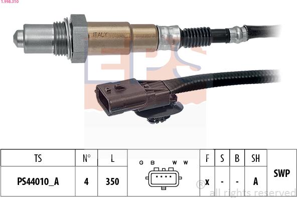 EPS 1.998.310 - Lambda-sonda www.molydon.hr
