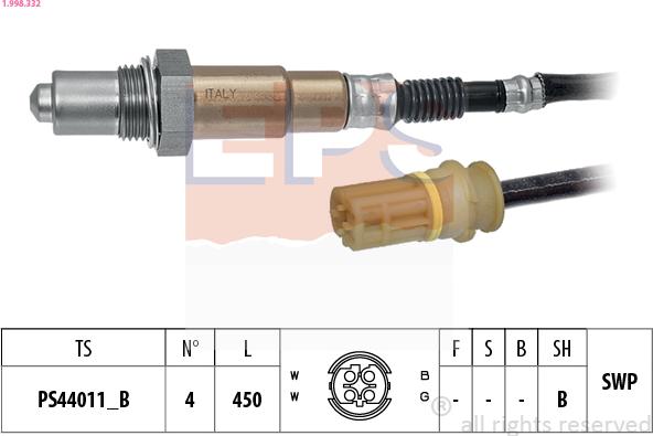 EPS 1.998.332 - Lambda-sonda www.molydon.hr