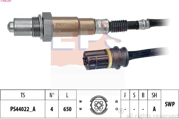 EPS 1.998.287 - Lambda-sonda www.molydon.hr