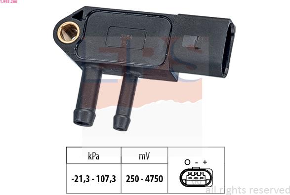 EPS 1.993.266 - Senzor, pritisak Ispušnih plinova www.molydon.hr