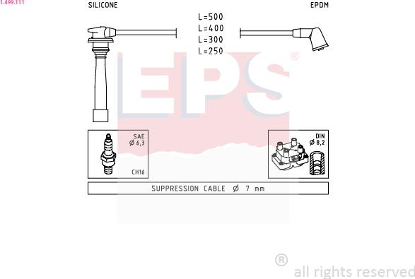 EPS 1.499.111 - Set kablova za paljenje www.molydon.hr