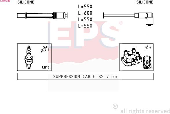 EPS 1.499.246 - Set kablova za paljenje www.molydon.hr