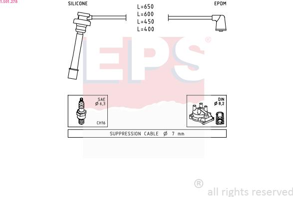 EPS 1.501.278 - Set kablova za paljenje www.molydon.hr