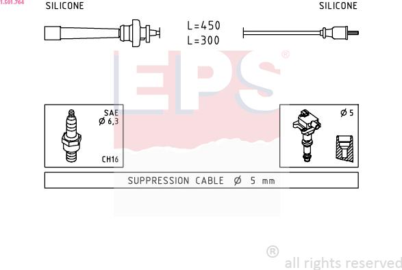 EPS 1.501.764 - Set kablova za paljenje www.molydon.hr