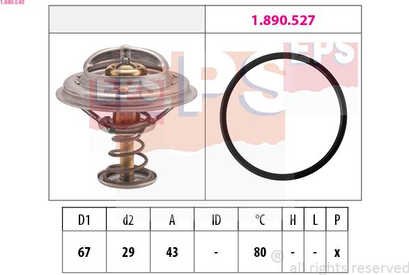 EPS 1.880.549 - Termostat, rashladna tekućinu www.molydon.hr