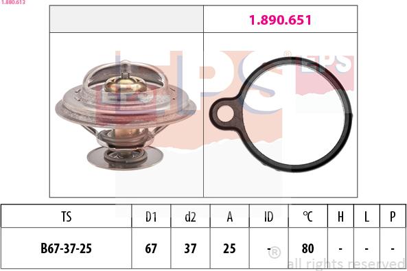 EPS 1.880.613 - Termostat, rashladna tekućinu www.molydon.hr