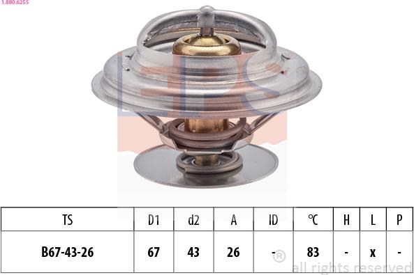 EPS 1.880.625S - Termostat, rashladna tekućinu www.molydon.hr
