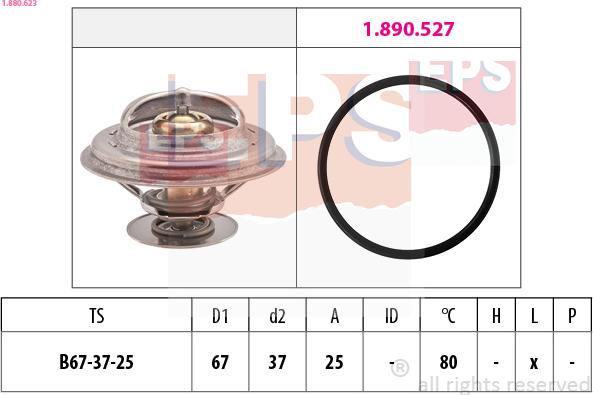 EPS 1.880.623 - Termostat, rashladna tekućinu www.molydon.hr